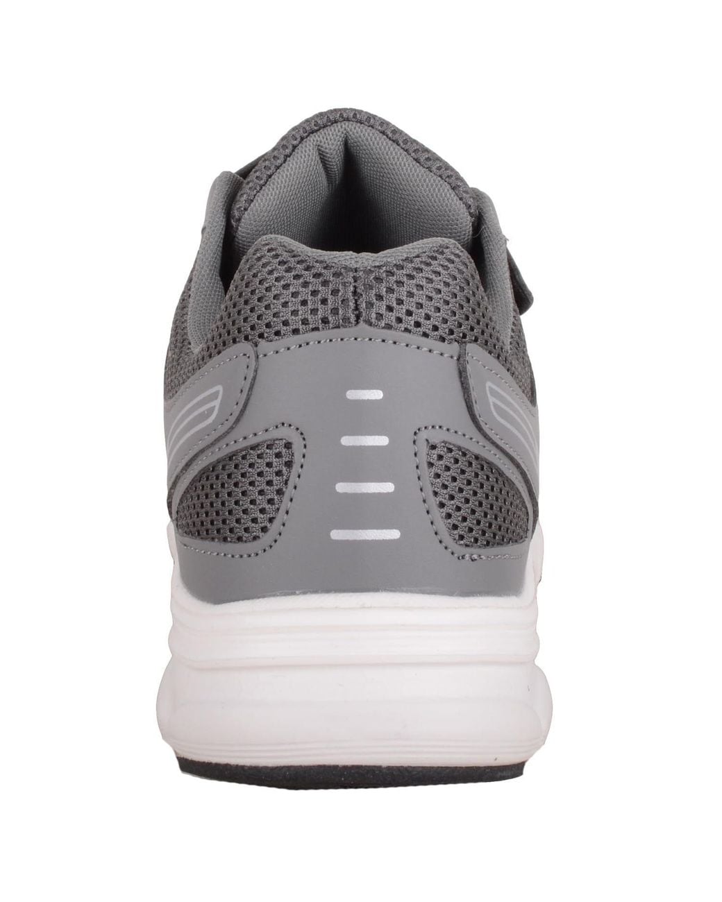 Absolute Footwear Gray Lightweight Wide Fitting Trainers, Double Touch & Close Fastening for men