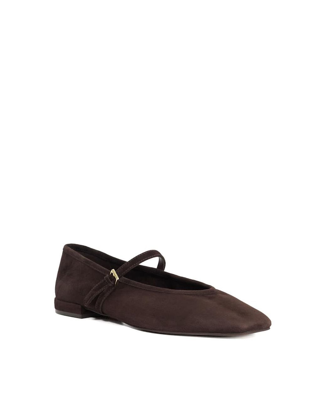 Dune White 'Hearthrob' Suede Ballet Pumps