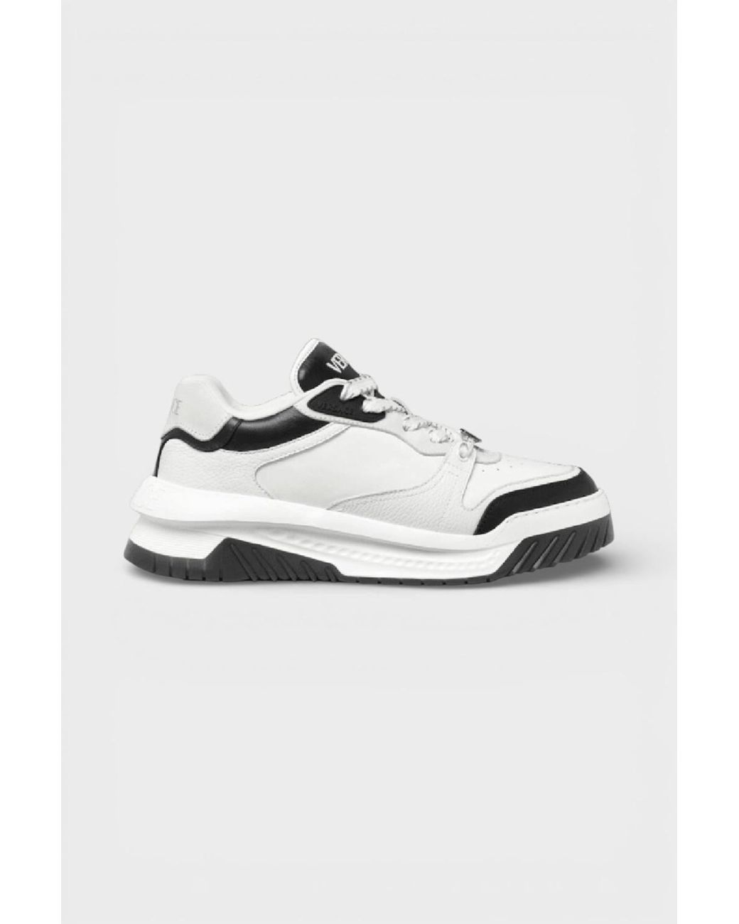 Versace White Greca Odissea Sneaker Palladium for men