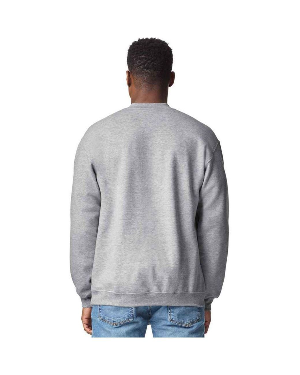 Gildan Gray Softstyle Midweight Quarter Zip Sweatshirt for men