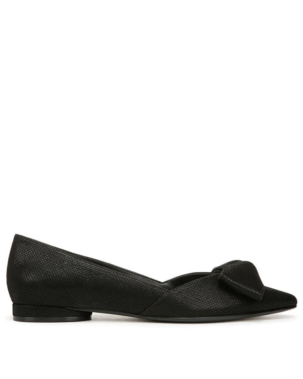 Naturalizer Black Havana-Bow Skimmer Flats