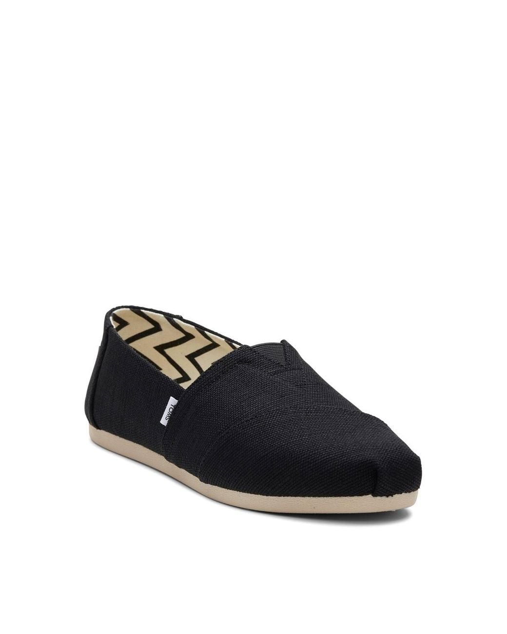 TOMS Black Alpargata Slip On Shoe