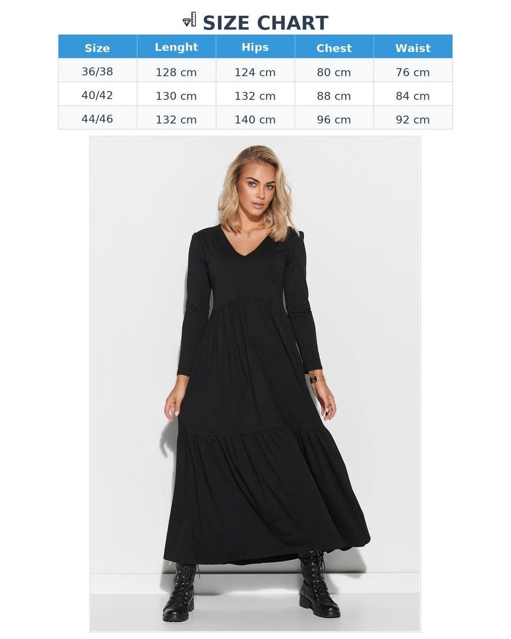 KDMD Black Linen Heart Neck Maxi Dress