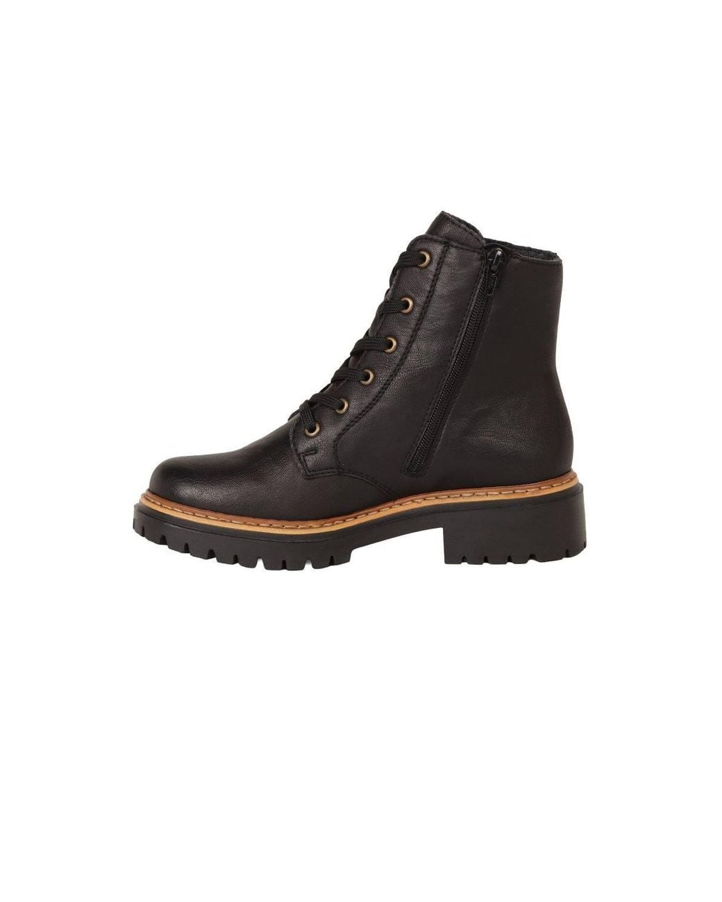 Rieker Black 'Glaisdale' Lace Up Ankle Boots