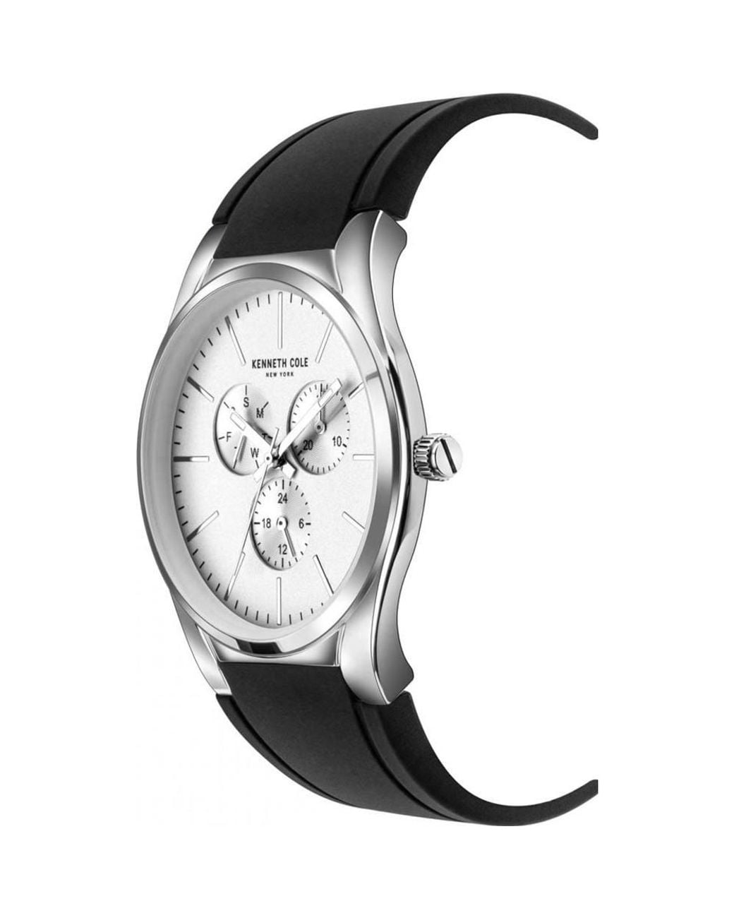 Kenneth Cole Black Kc50490001 Classic 44Mm Quartz Watch for men