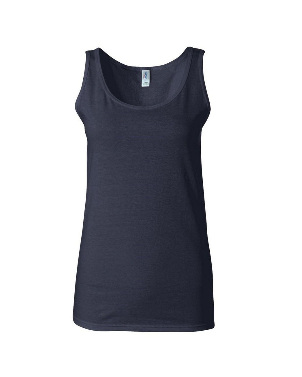 Gildan Blue Soft Style Tank Top Vest