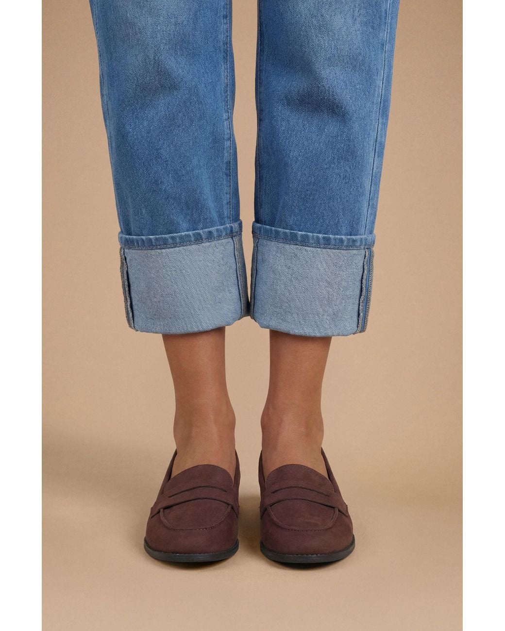 Dorothy Perkins Blue Lara Penny Loafers