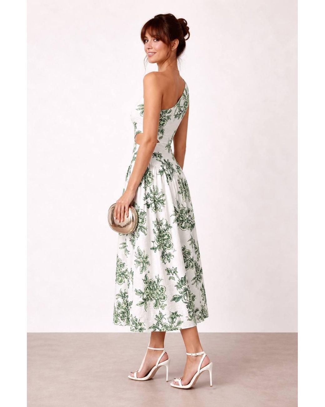 Style Cheat White Jasmine Print Dress