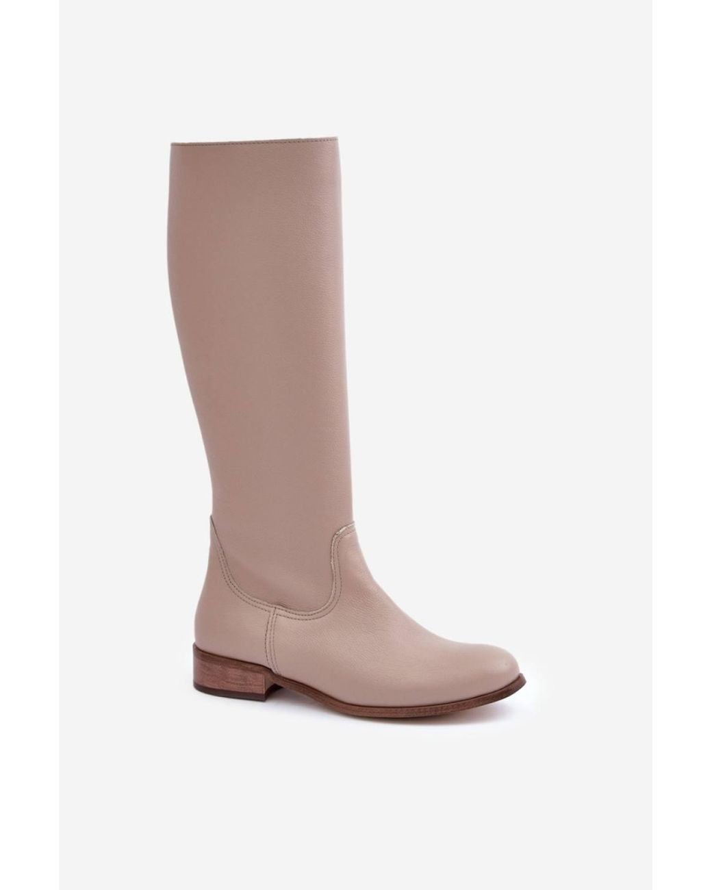 Love Lace Pink Round Toe Knee High Boots With Zip