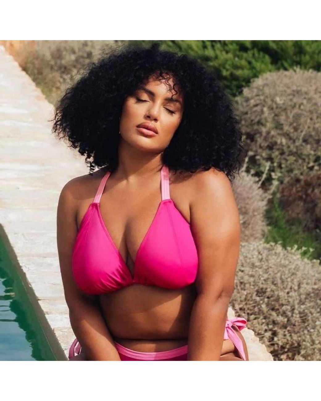 Curvy Kate Black Ibiza String Bikini Top
