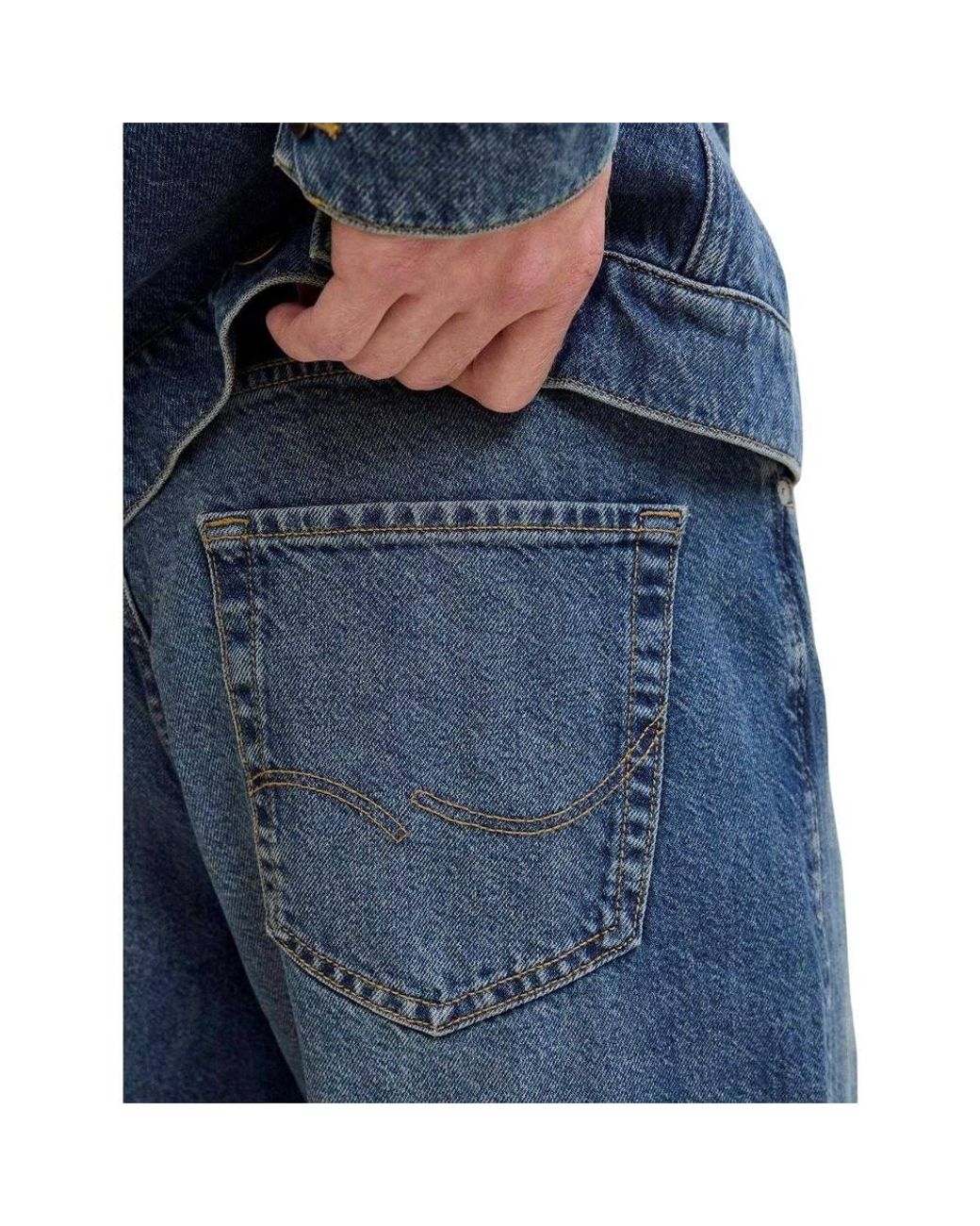 Jack & Jones Blue 080 Denim Tapered Jeans for men