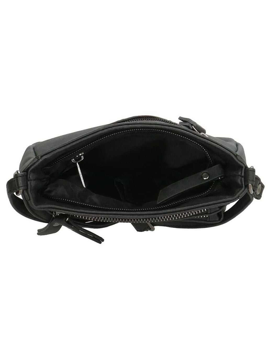 Enrico Benetti Black Zoe Single Handle Vegan Leather Small Shoulderbag