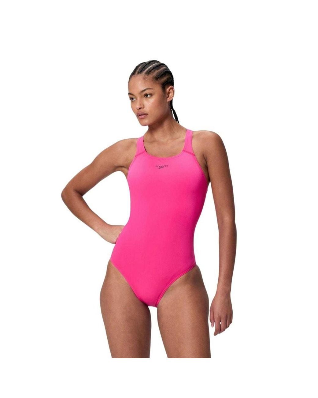 Speedo Pink Medalist One Piece Swimsuit