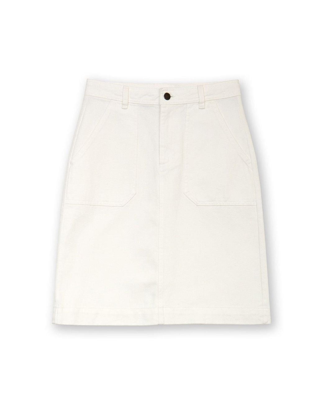 Kite Blue Bradpole Twill Skirt Ivory