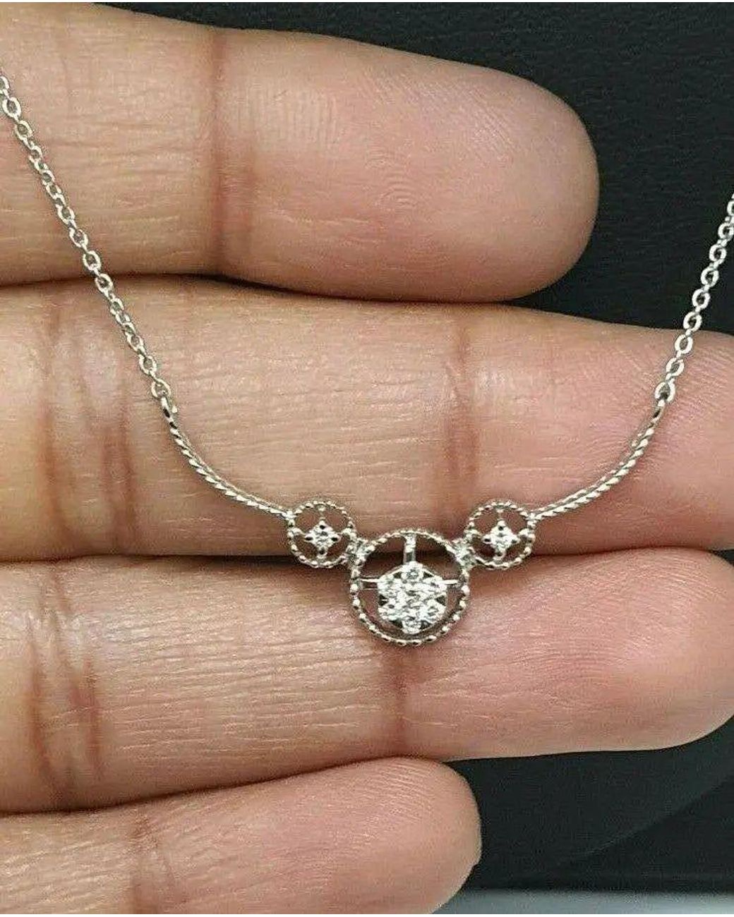Raina Jewels Metallic 18Ct Diamond Chain Necklace