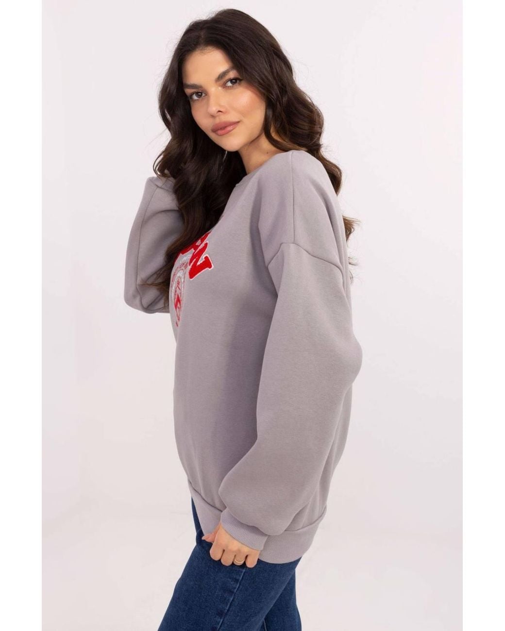 Love Lace Red Insulated Cotton Polyester Casual Sweatshirt Style 206371