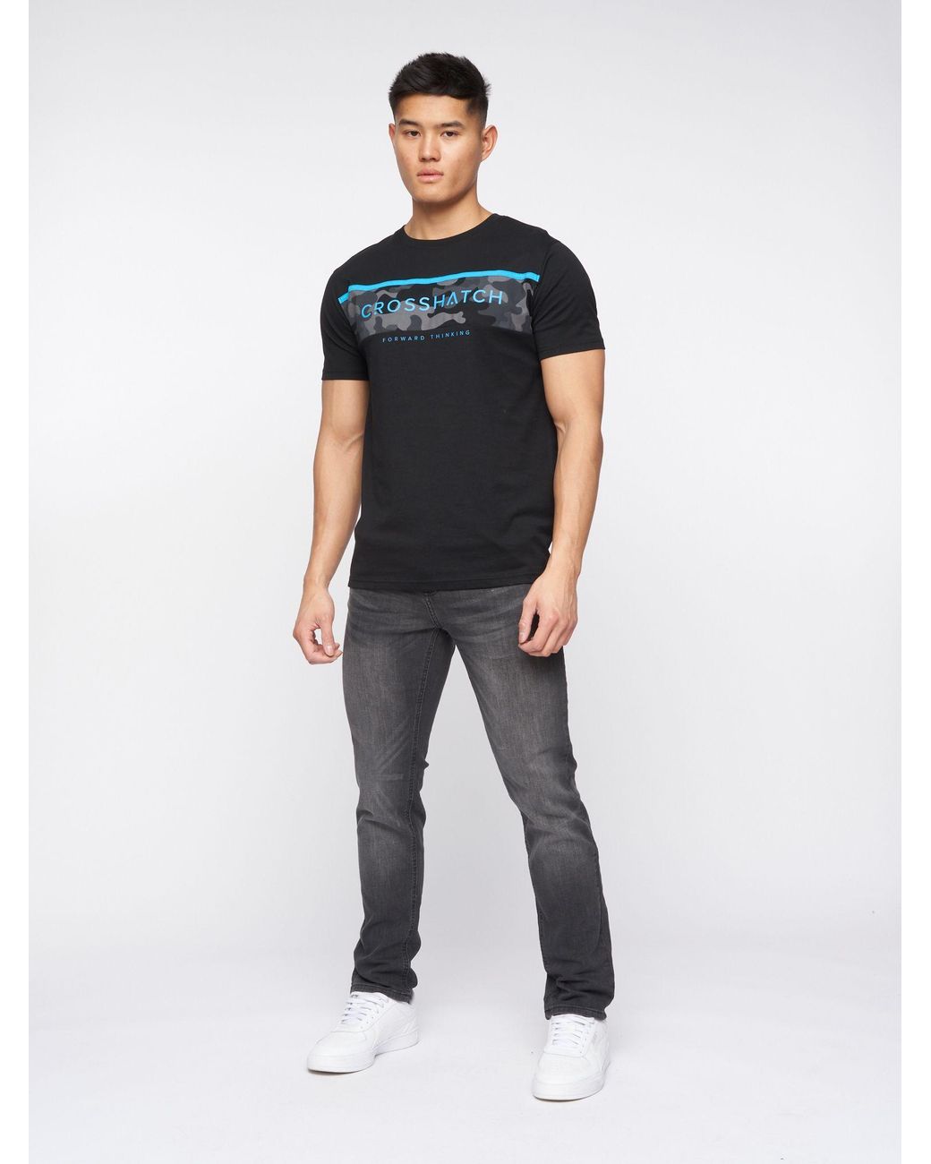 Crosshatch Gray Svelte Premium Slim-Fit Stretch Jeans for men