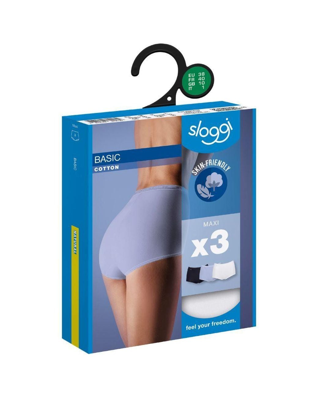 Sloggi Blue Basic+ Maxi 3 Pack Briefs