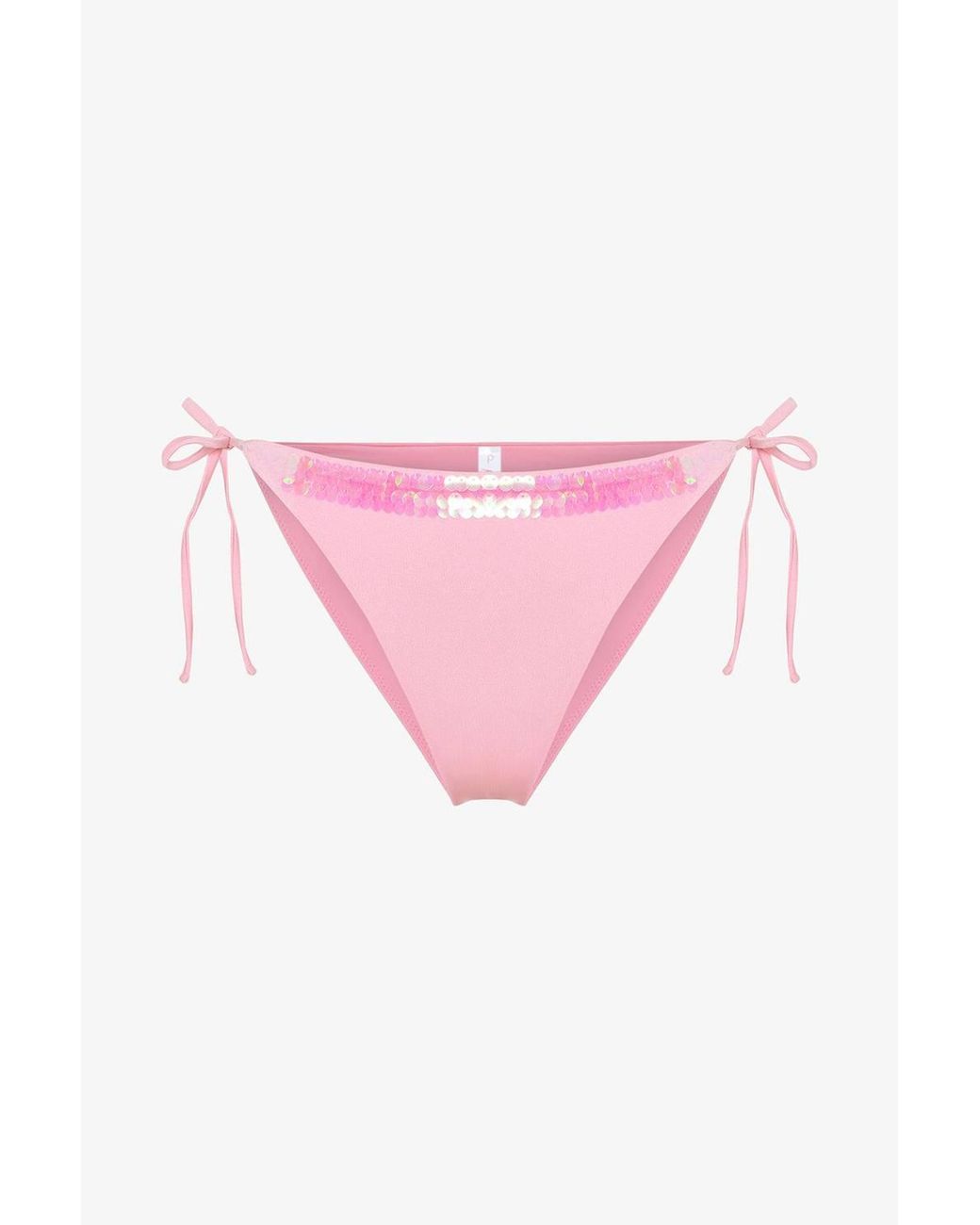 Penti Pink Sequin Embellished Bikini Bottoms
