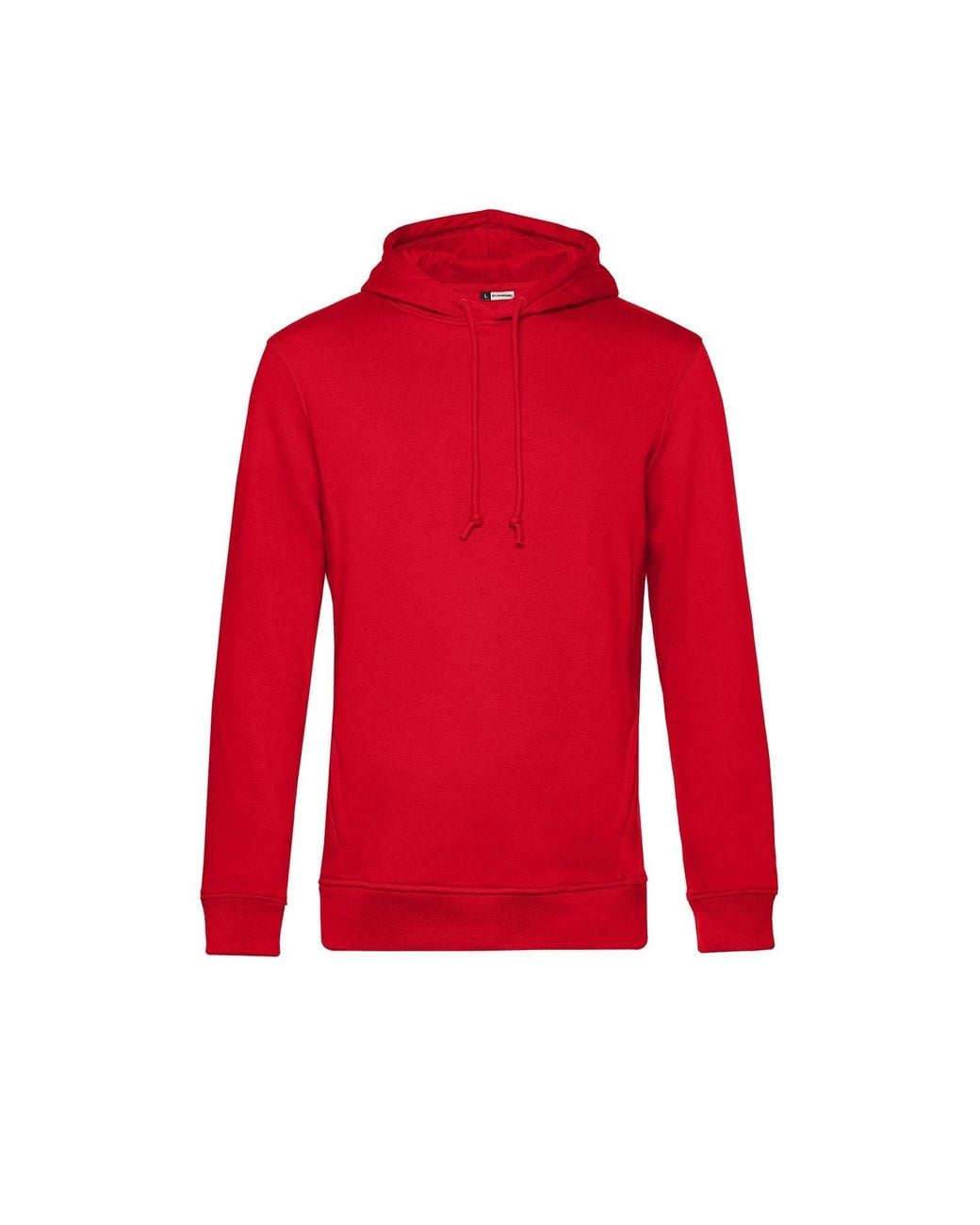 Bc Red Plain Hoodie for men
