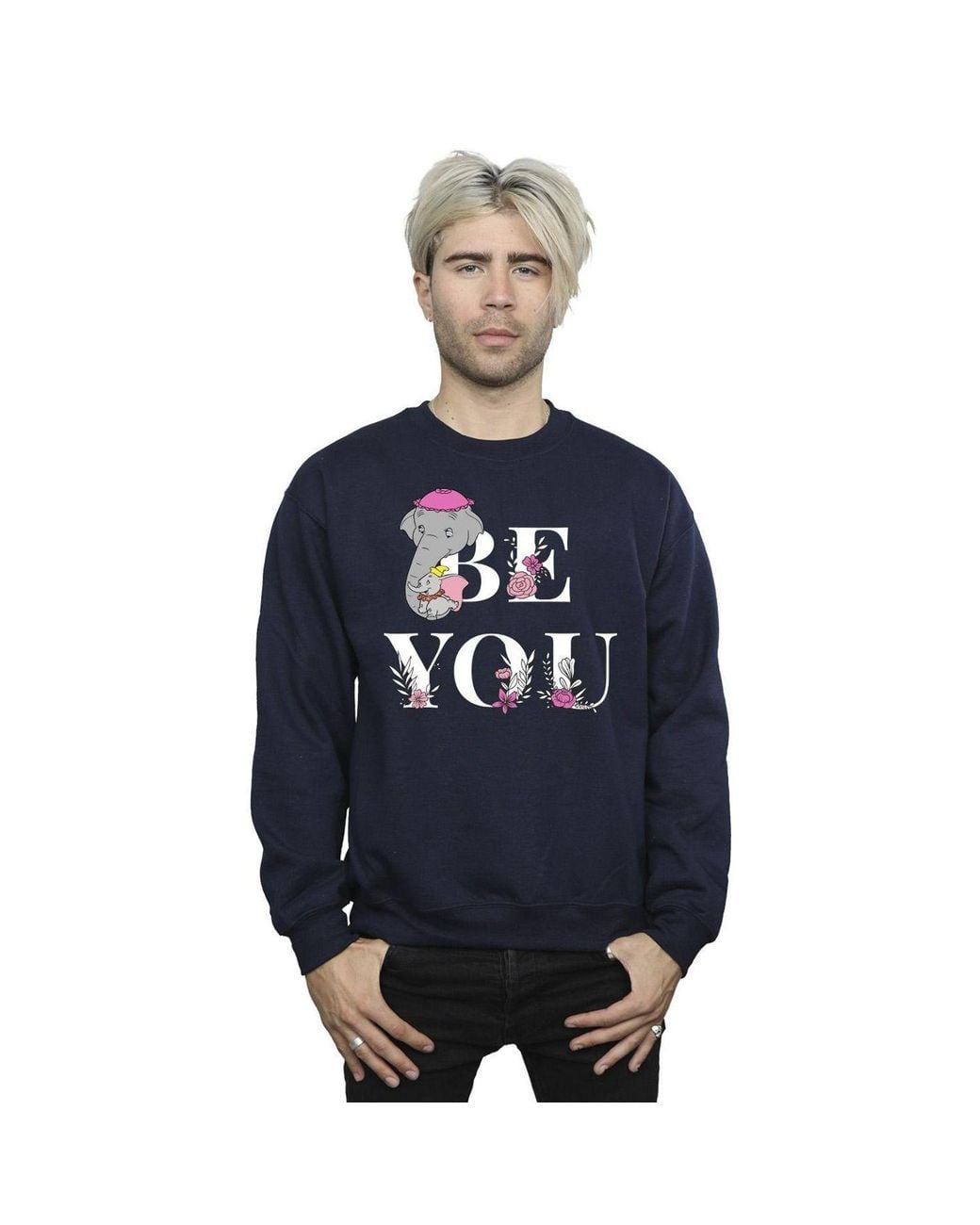 Disney Blue Dumbo Be You Sweatshirt for men