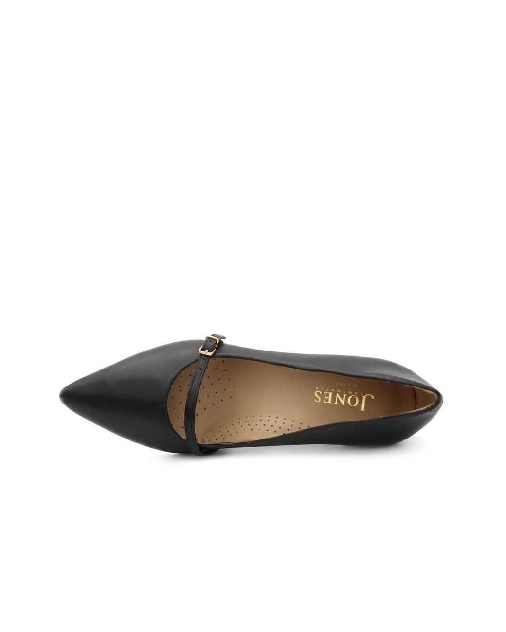 Jones Bootmaker Black Zienna Leather Stiletto Heel Mary Janes
