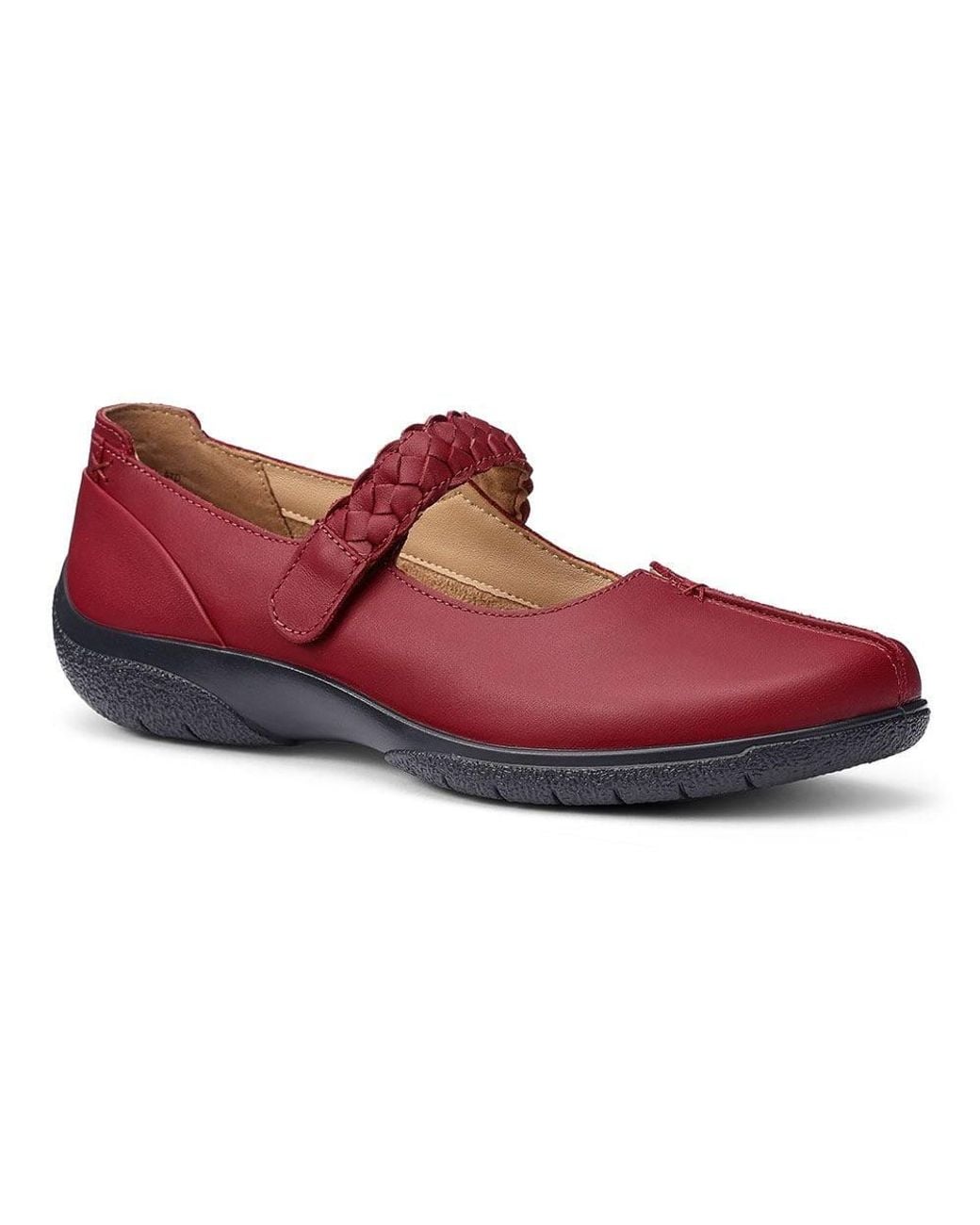Hotter Red Wide Fit 'Shake Ii' Mary Janes
