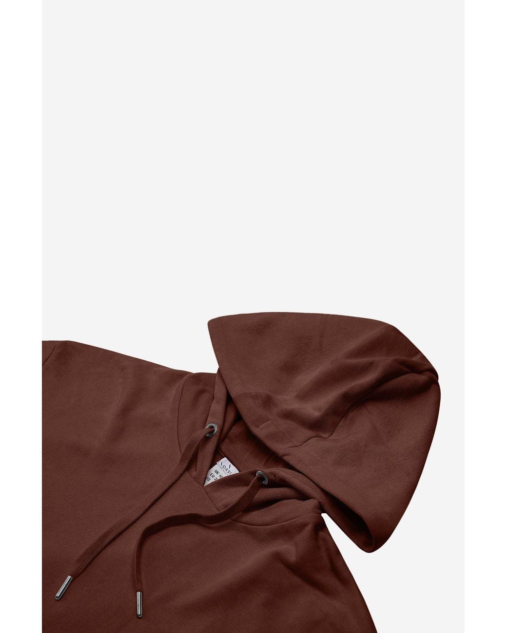 Enorsia Brown Relaxed Fit Terry Sweatshirt