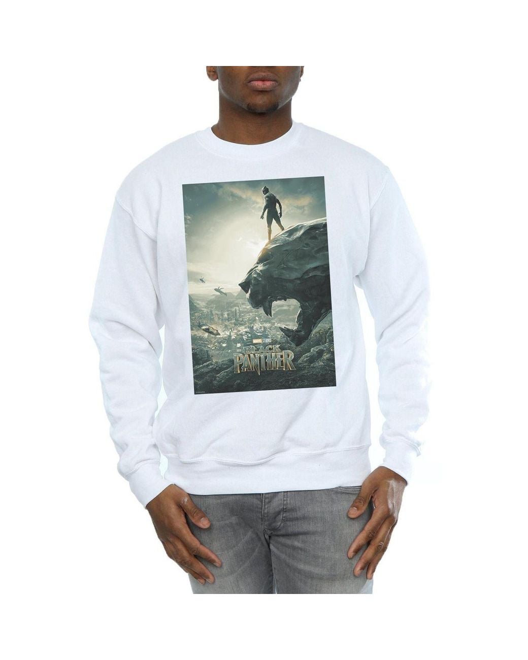 Marvel Blue Panther Poster Sweatshirt for men