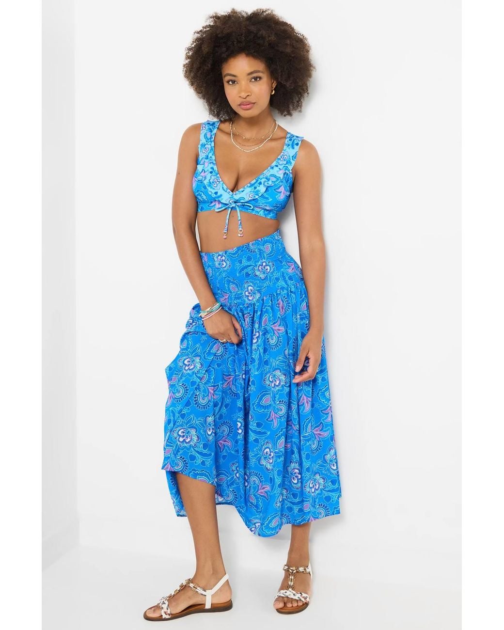 Joe Browns Blue Boho Paisley Skirt/Dress