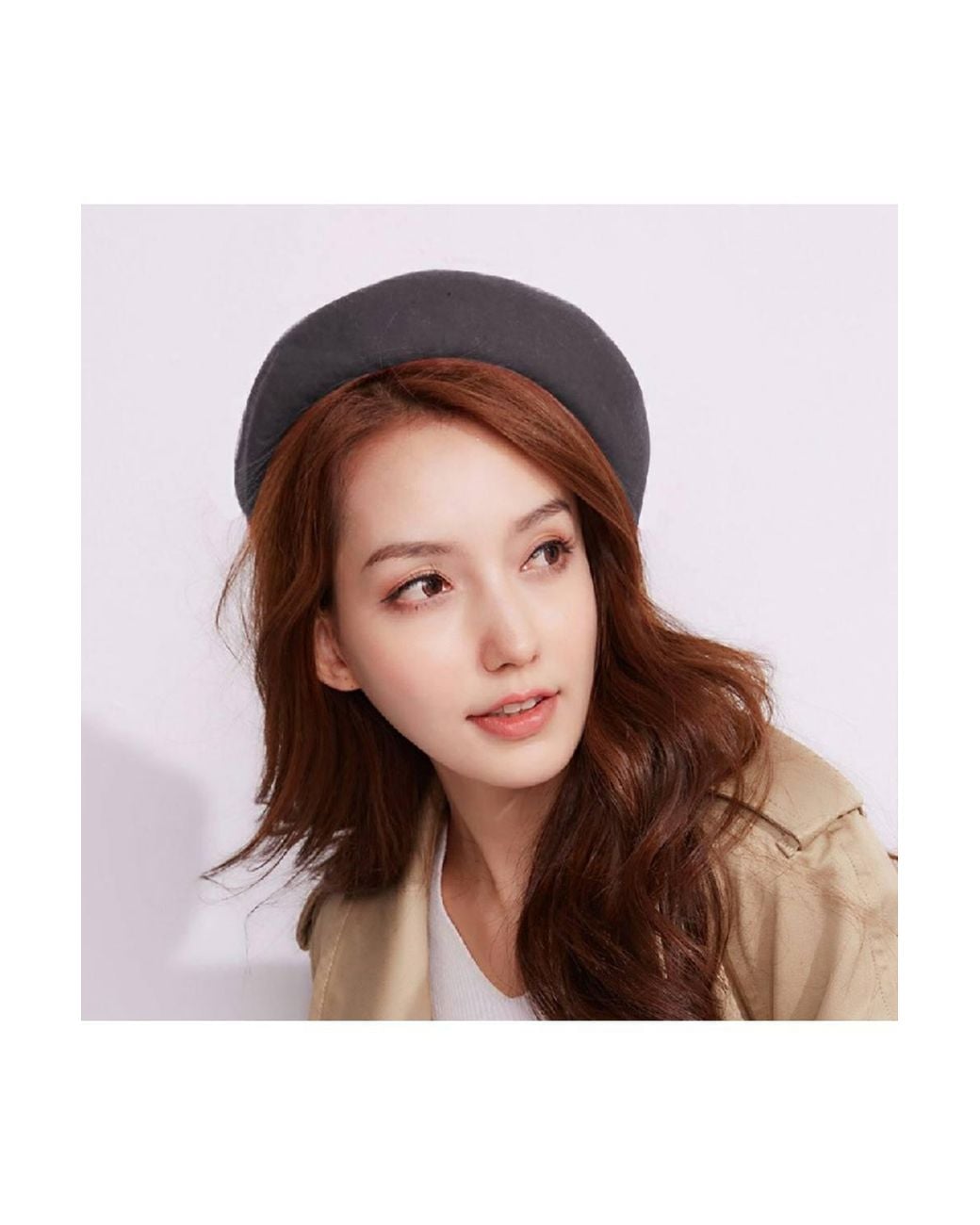 KDMD Black Deep Classic French Beret Hat For