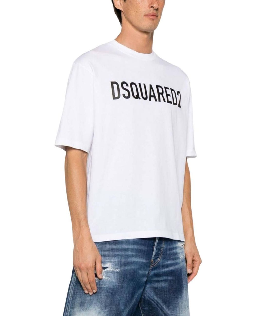 DSquared² Black Short Sleeve Round T-Shirt for men