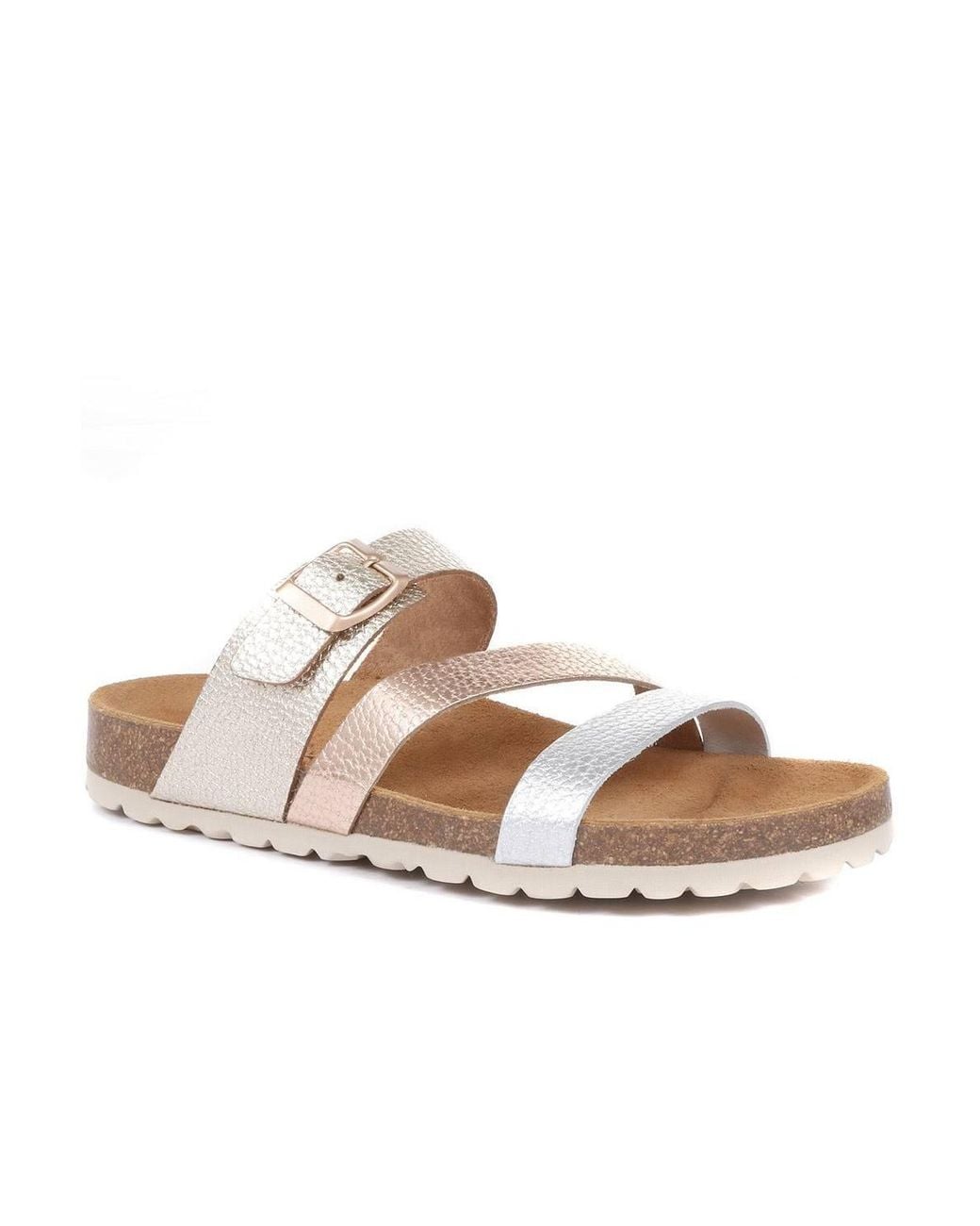 Jones Bootmaker Pink Tabatha Leather Mule Sandals