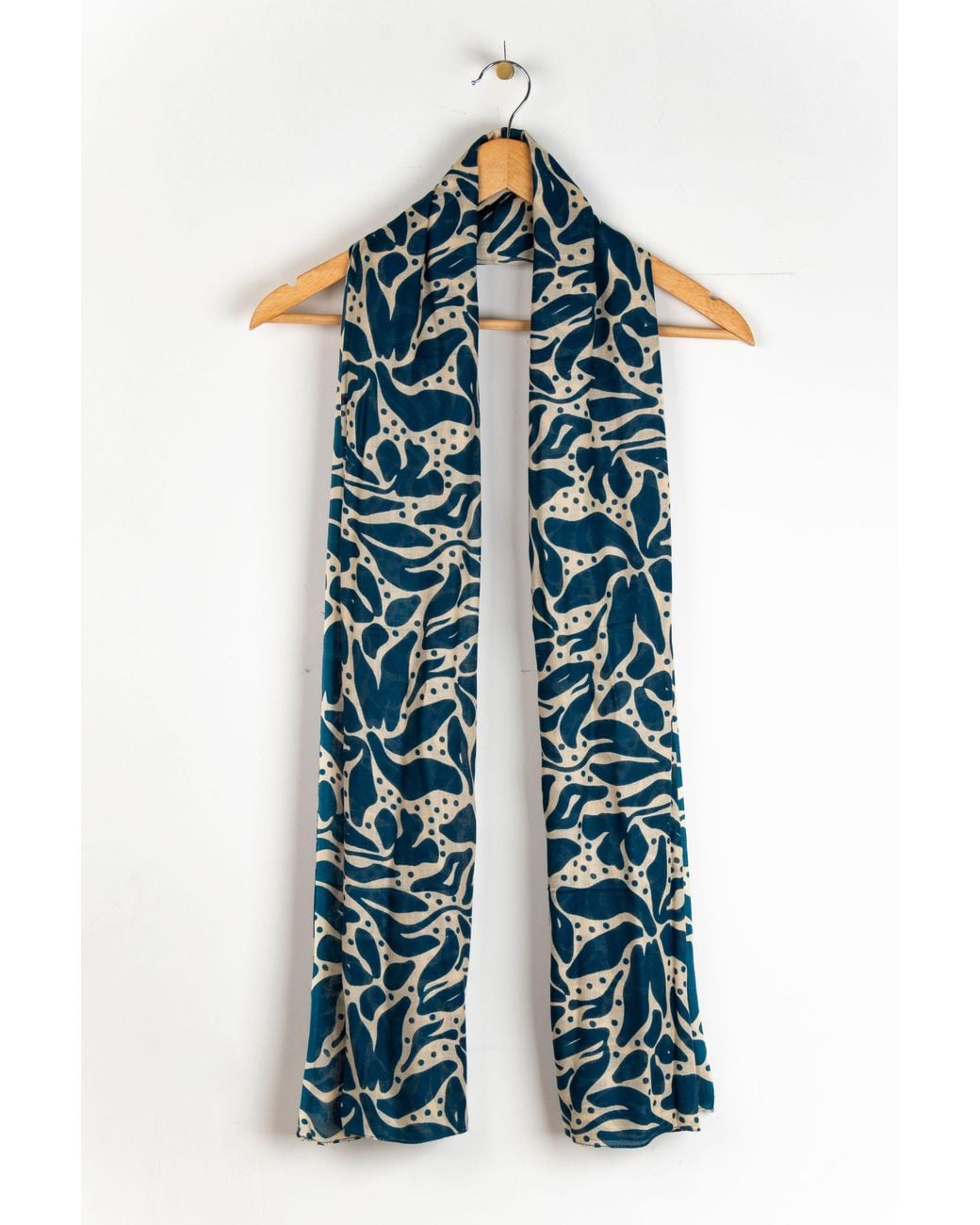 SARTA Blue Allie Lightweight Floral Scarf