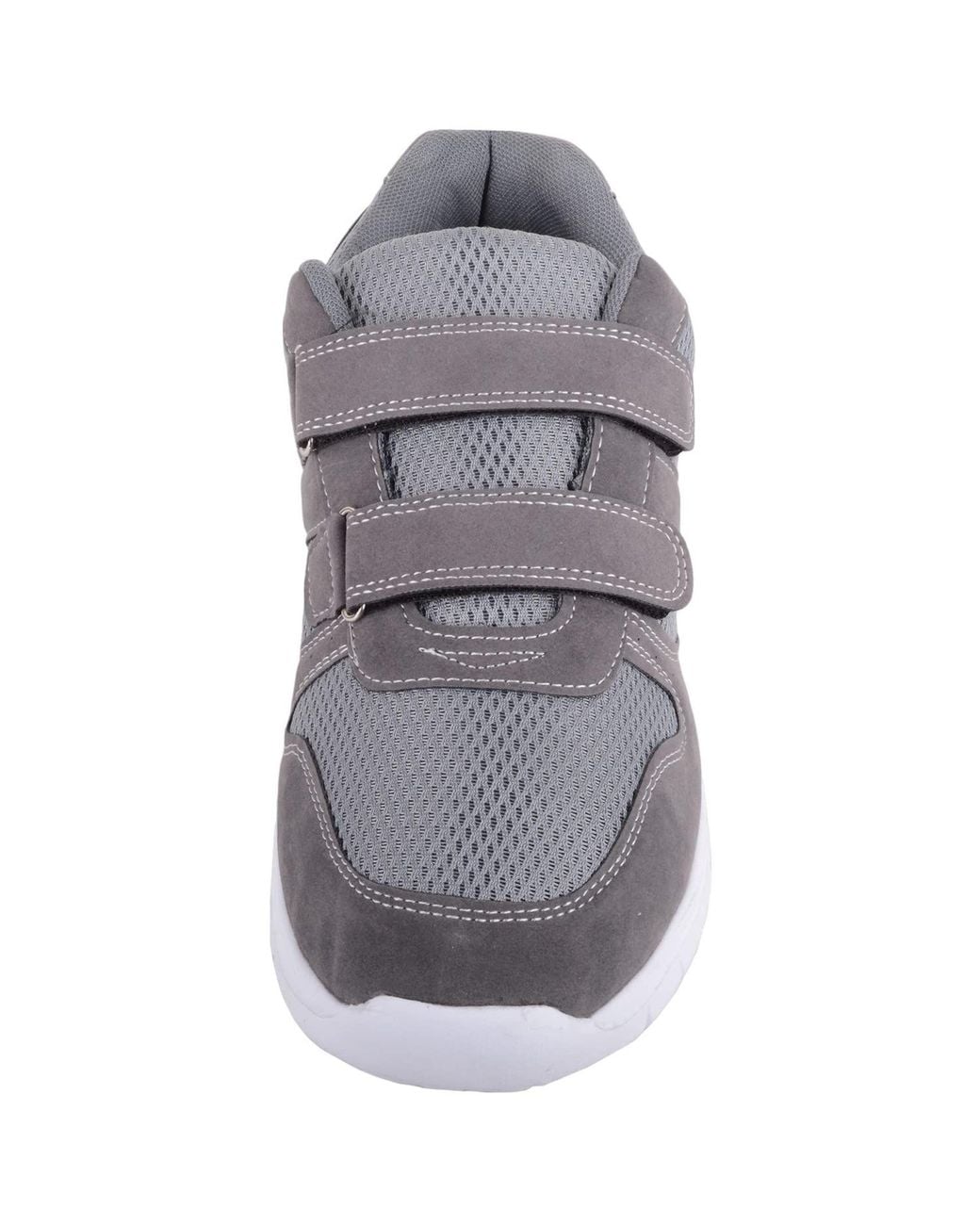 Absolute Footwear Gray Touch & Close Wide Fit Active Wear Exercise Sports Trainers for men