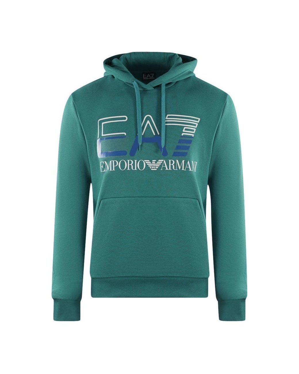 Green ea7 clearance hoodie
