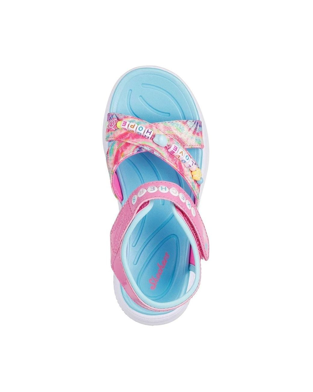 Skechers White Jumpsters Tie Dye Bffs Sandal