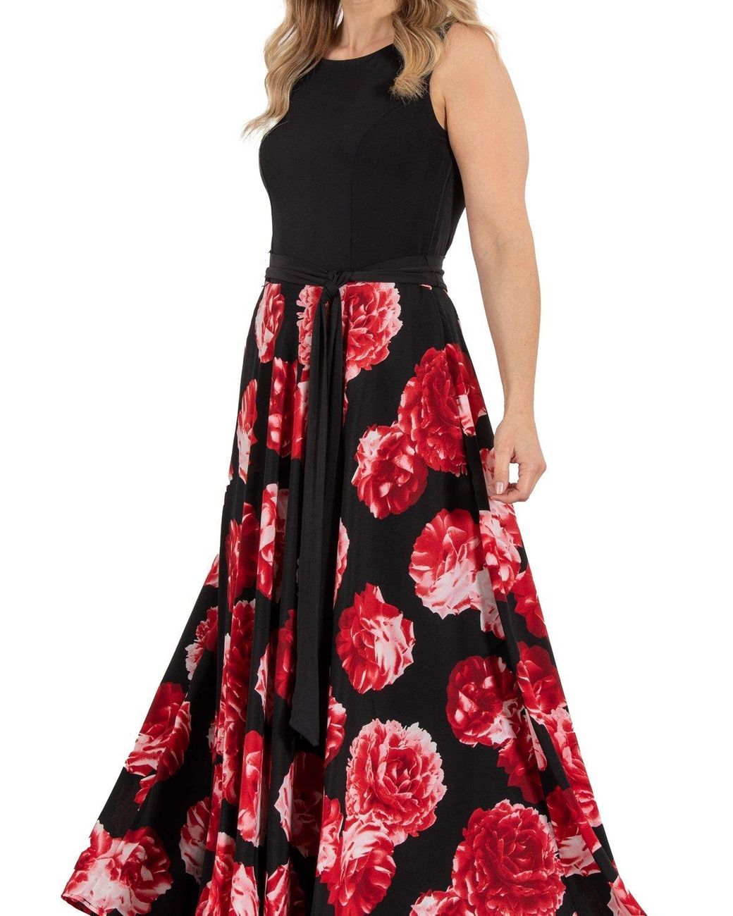 Klass Floral Print Sleeveless Maxi Dress in Red Lyst UK