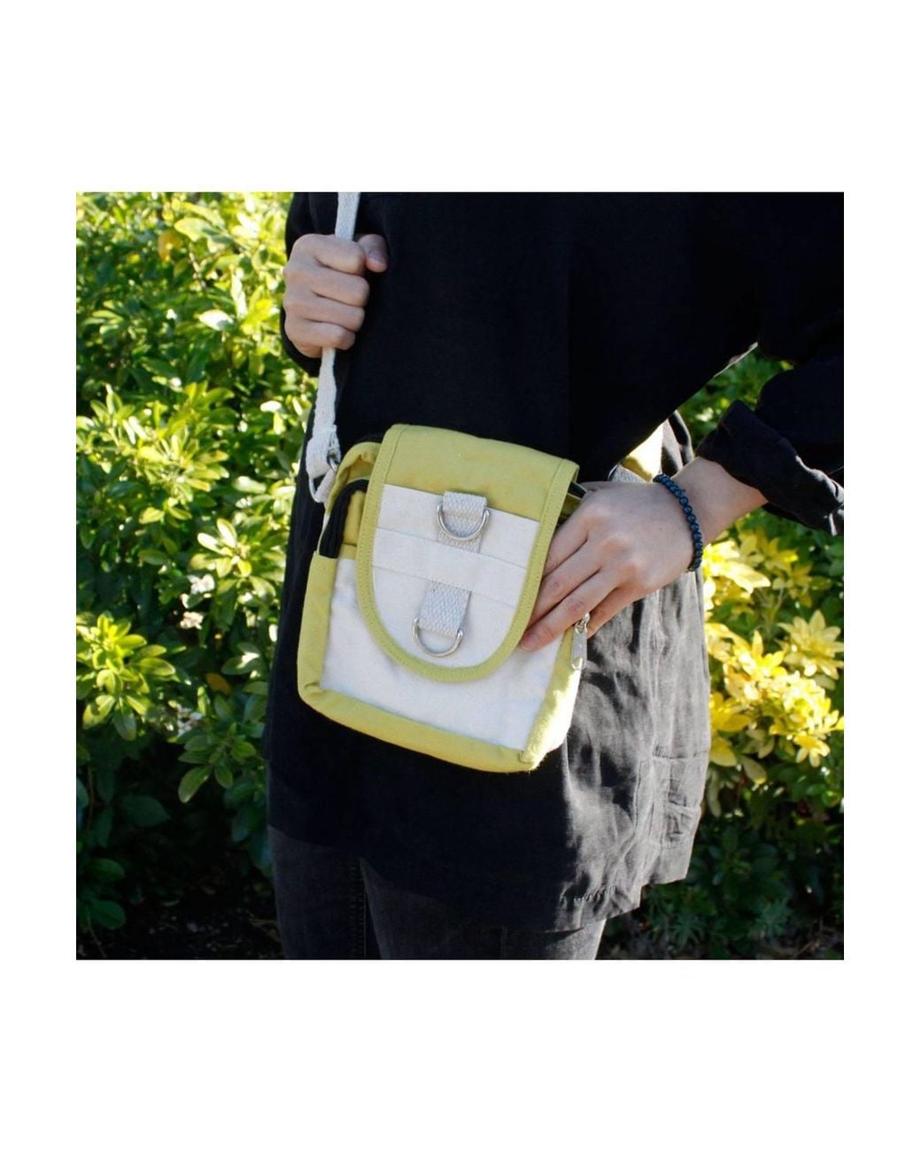 KDMD Yellow Natural Cotton Travel Bag-Lightweight