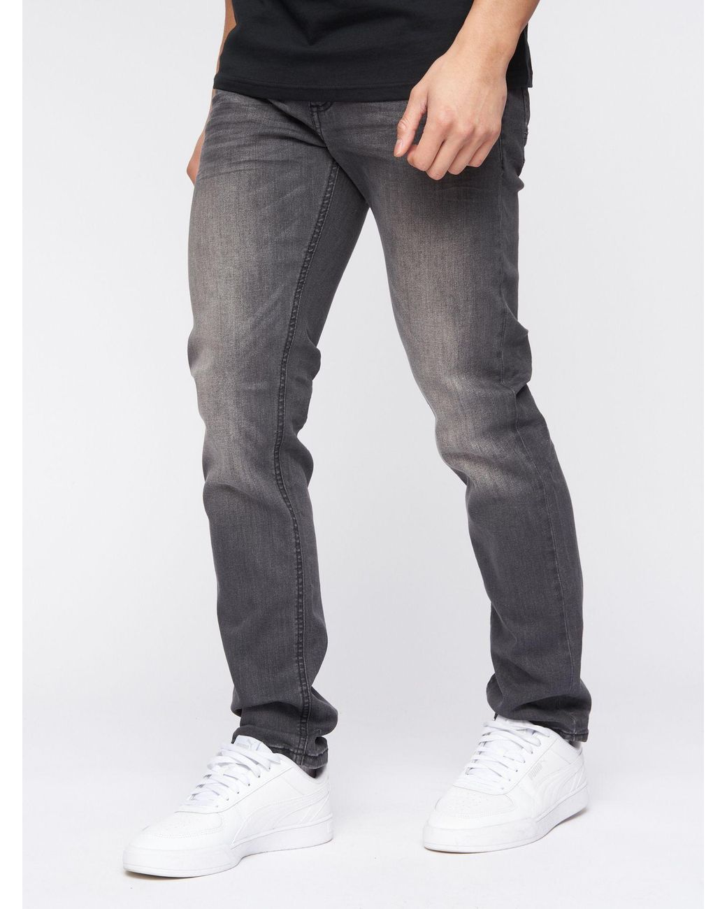 Crosshatch Blue Svelte Premium Slim-Fit Stretch Jeans for men
