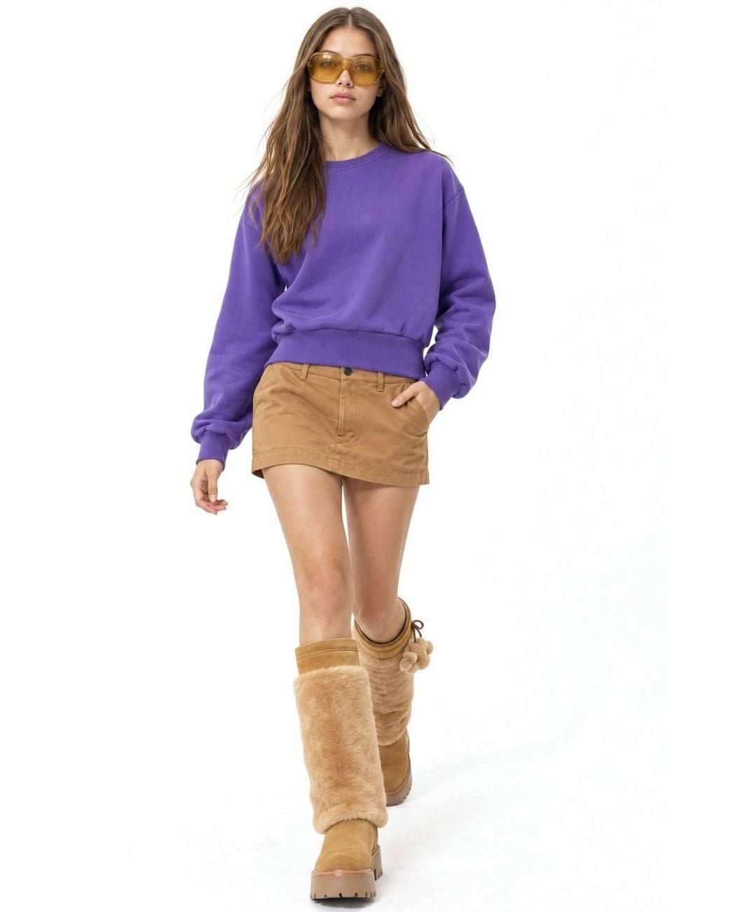 Busem Purple Cotton-Blend Sweatshirt