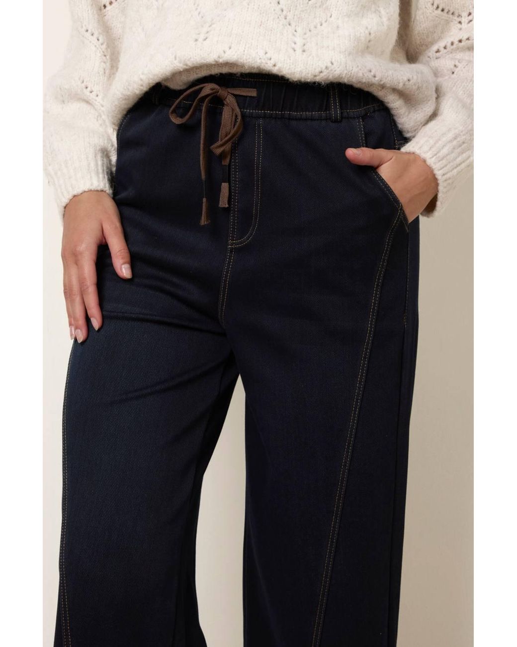 Blue Vanilla Blue Elasticated Waist Jeans
