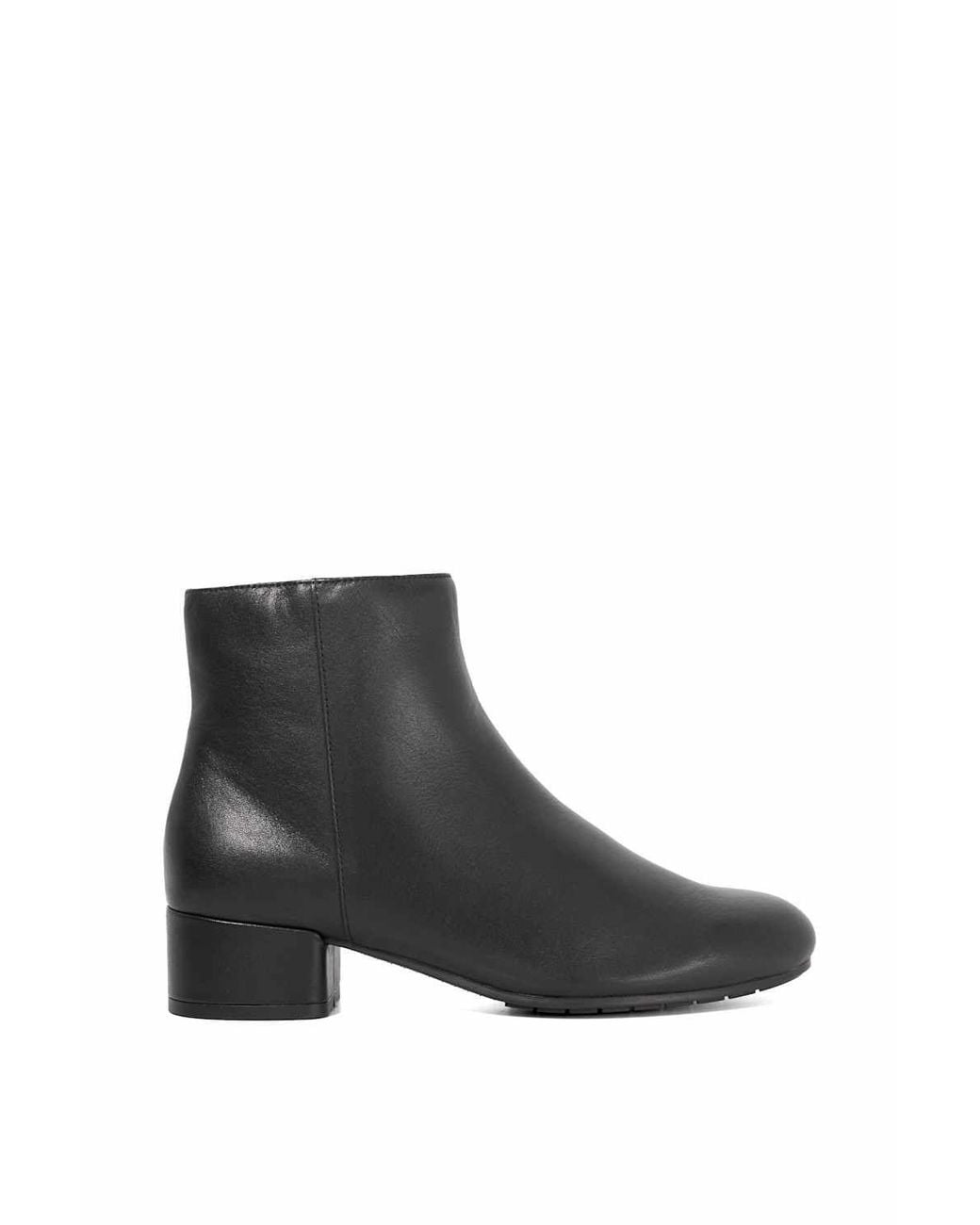Dune Black 'Pippie' Leather Ankle Boots