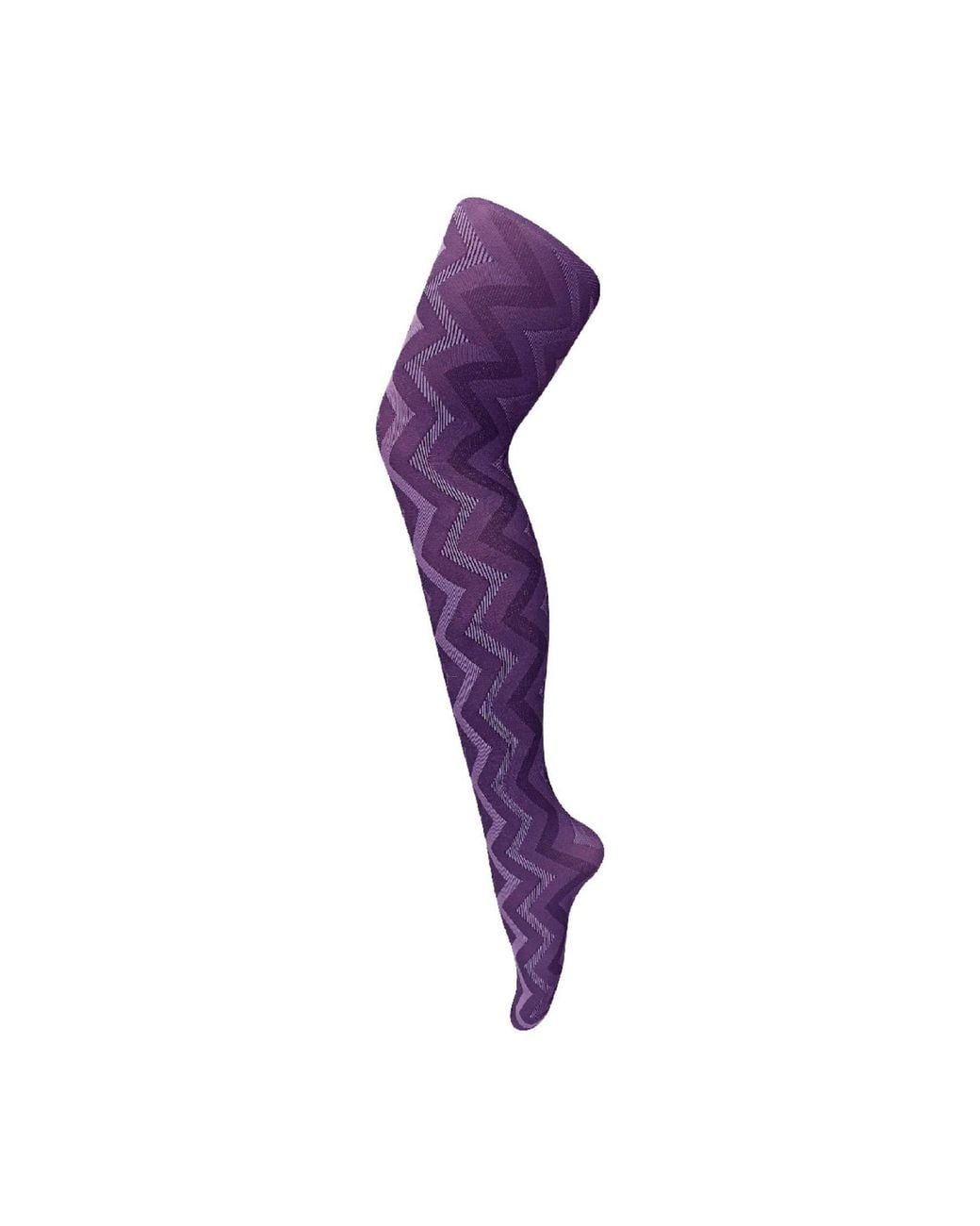 Sock Snob Purple 1 Pack Coloured 80 Denier Opaque Patterned Soft Tights