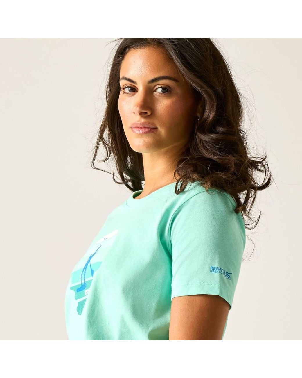 Regatta Green Filandra Ix Short Sleeved Graphic T-Shirt