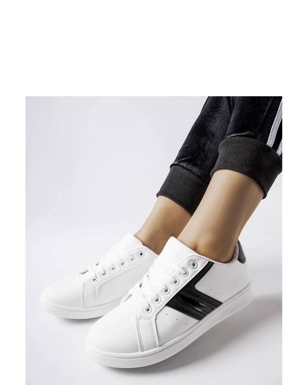 Love Lace Black Sport Sneakers With Inserts Ergonomic Comfort Shoes