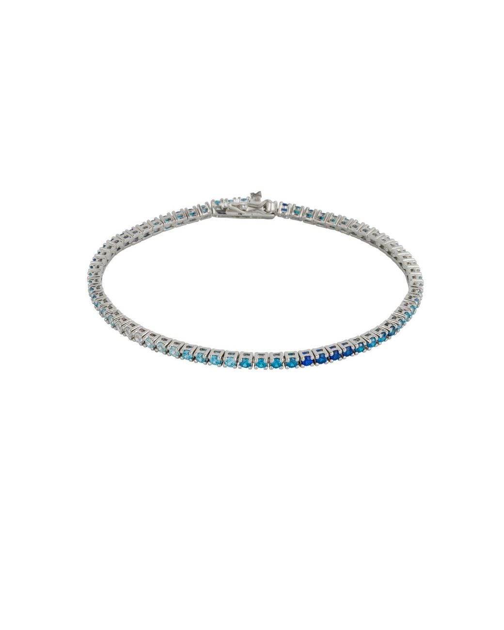 Spero London Metallic Sterling Gradient Fine Tennis Bracelet