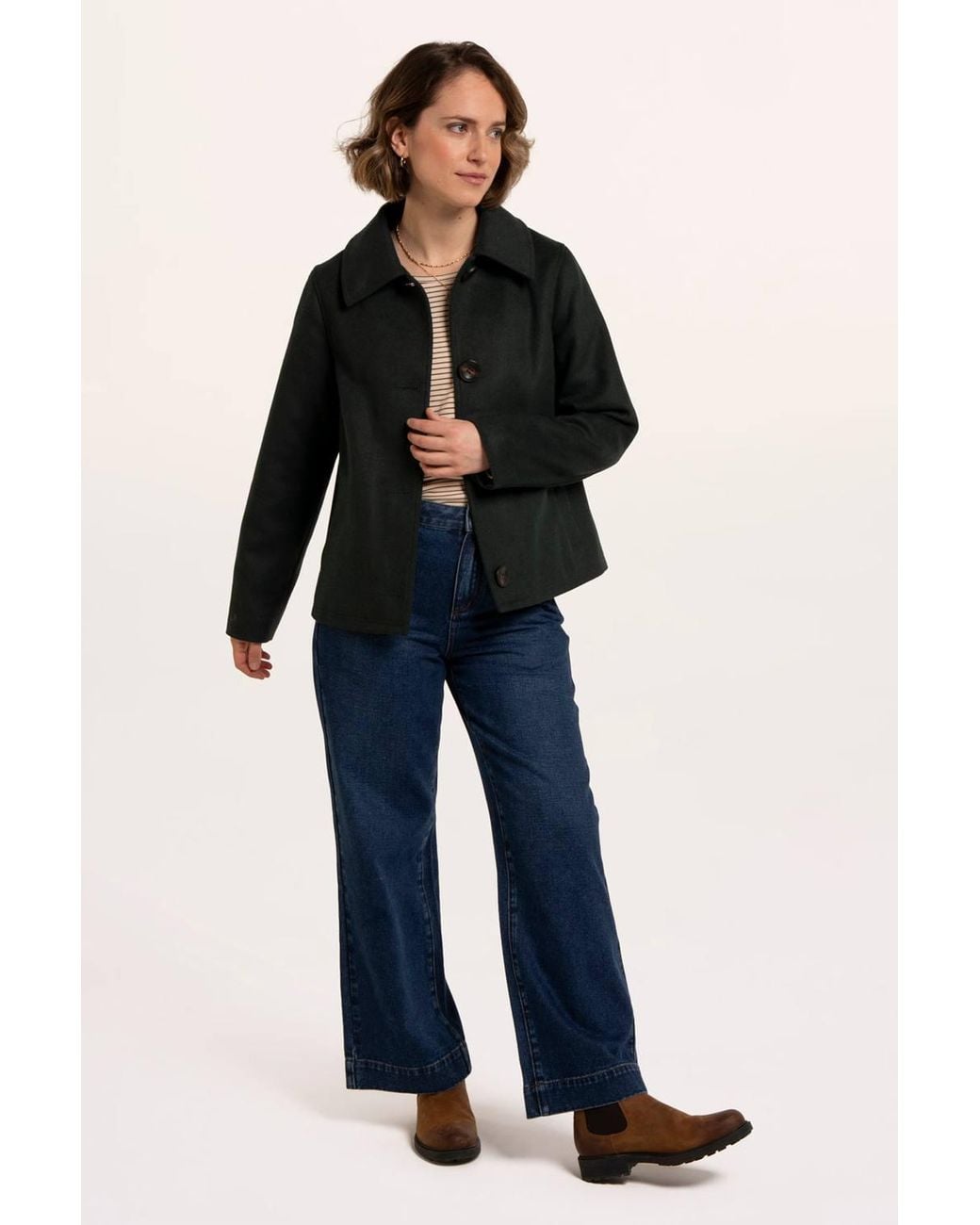 Brakeburn Black Hazel Collared Jacket