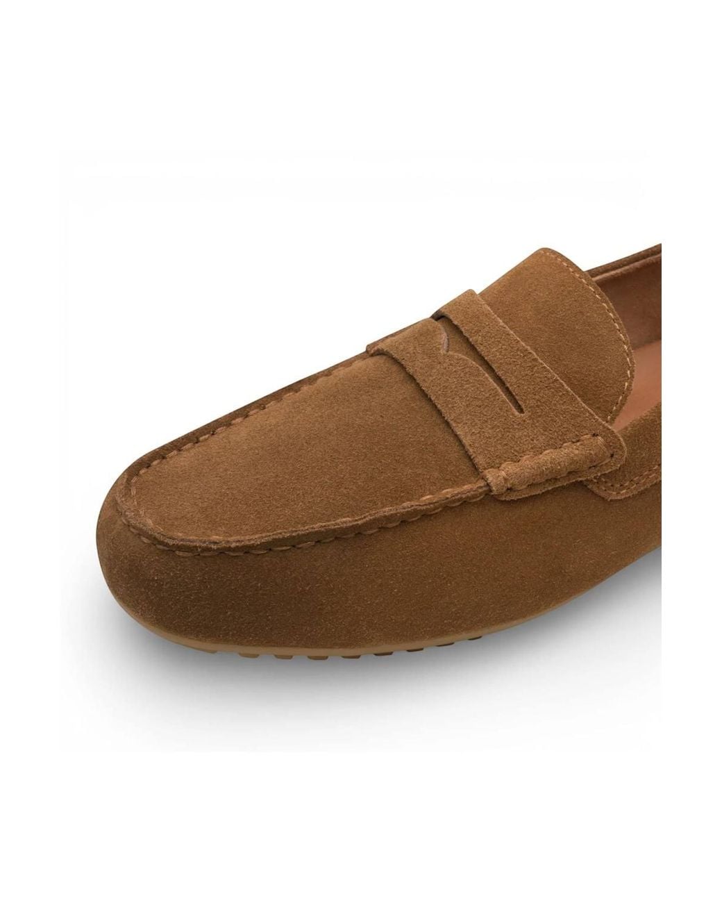 Infinity Leather Brown Tamaris Suede Moccasin Loafers Casual Shoes for men
