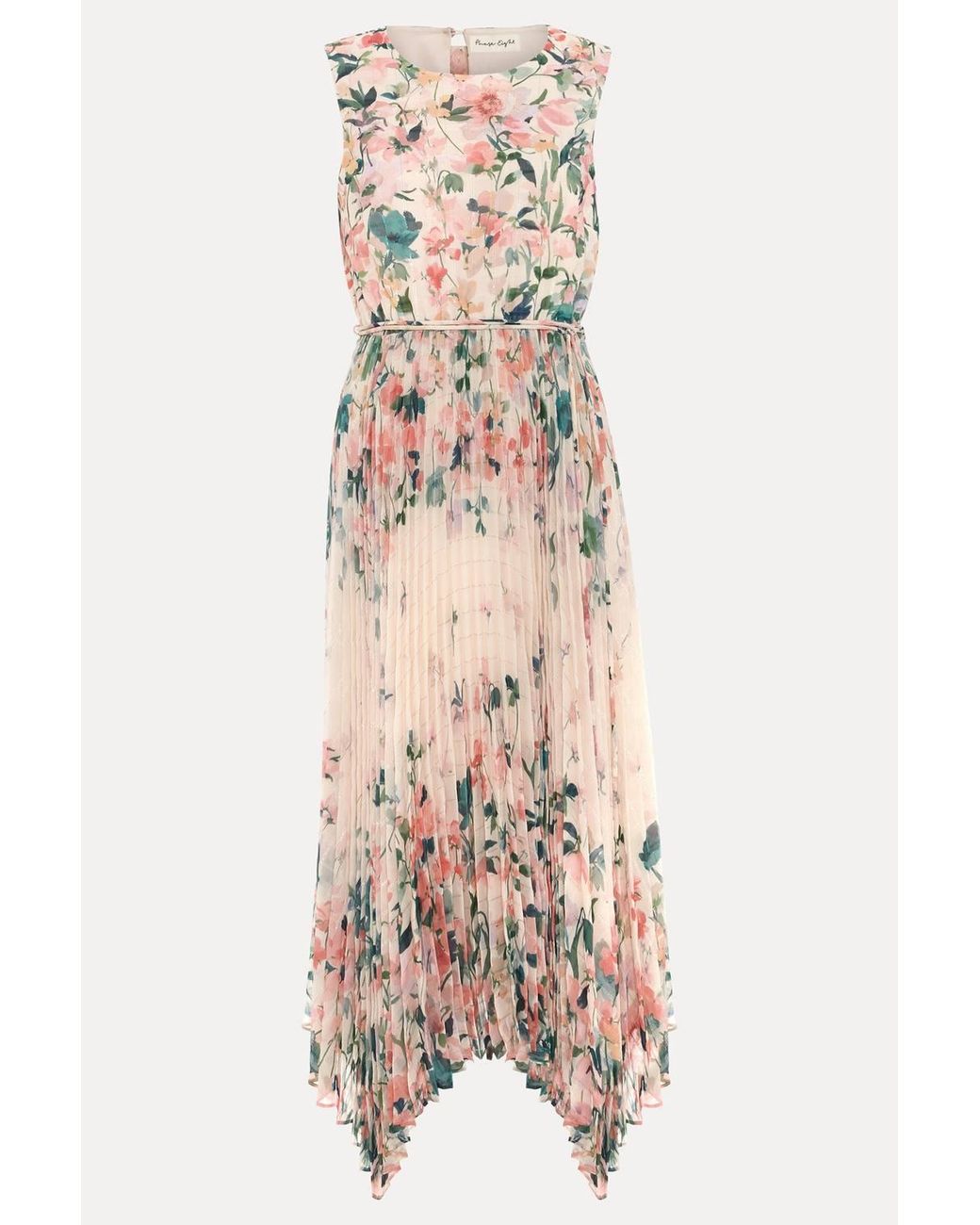 Phase Eight Pink Georgiana Sleeveless Midi Dress